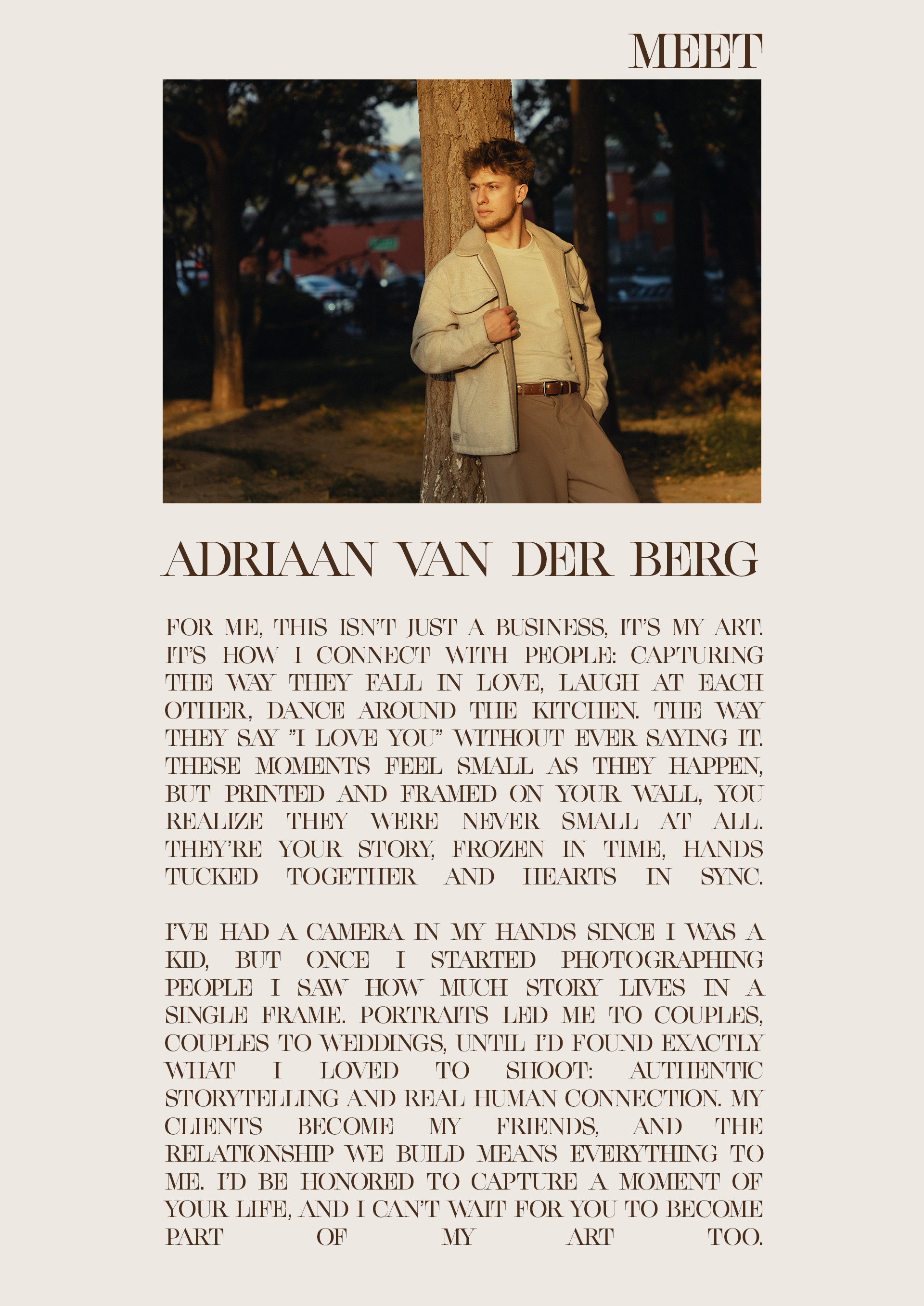 Meet Adriaan Van Der Berg